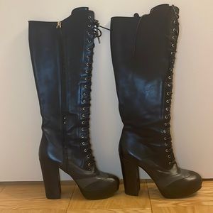 Bally black leather calf boots. Size EU 40; US 9.5